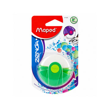 Maped Zenoa Rotary Eraser with Protective Case - Green (Pack of 2)