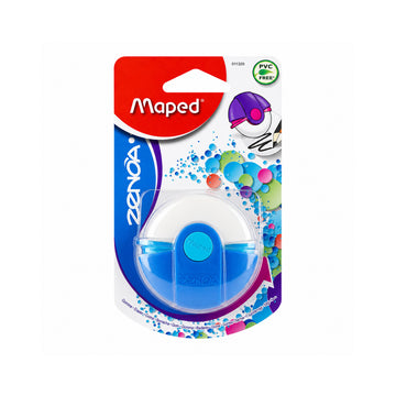 Maped Zenoa Rotary Eraser with Protective Case - Blue (Pack of 2)