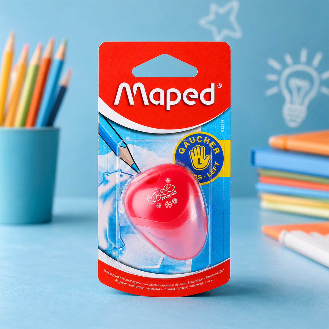 Maped I‑Gloo Pink Colour 1‑Hole Pencil Sharpener — Pack of 3