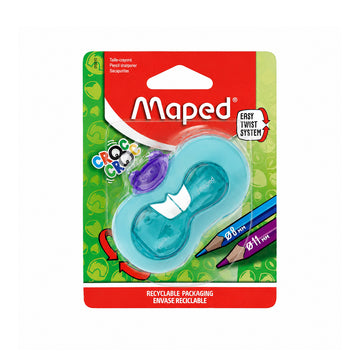 Maped Croc Croc Sharpener (018410) — Green, Easy Twist