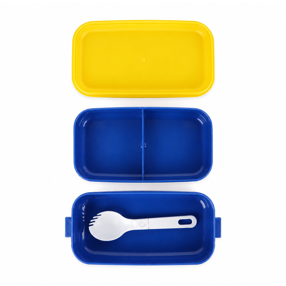 Cute Cartoon Design 3-Compartment Kids Lunch Box with Fork & Spoon – Green, Blue, Pink | The Writershub.in | Bento Style, Leak-Resistant