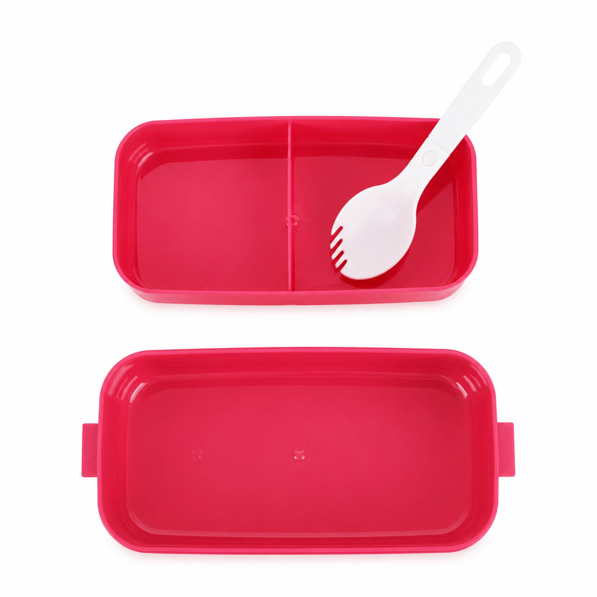 Cute Cartoon Design 3-Compartment Kids Lunch Box with Fork & Spoon – Green, Blue, Pink | The Writershub.in | Bento Style, Leak-Resistant