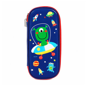 EVA Cartoon Pencil Case – Hard Shell Dual-Zipper Pencil Box