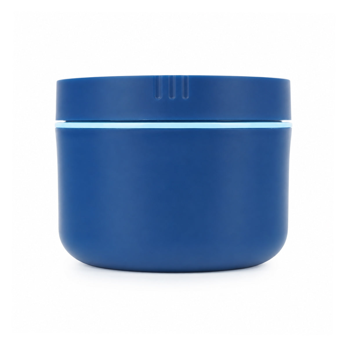 Medium-Sized Stainless Steel Lunch Box – 600ml Blue | The Writershub.in | Round, Leak-Resistant, Food-Safe
