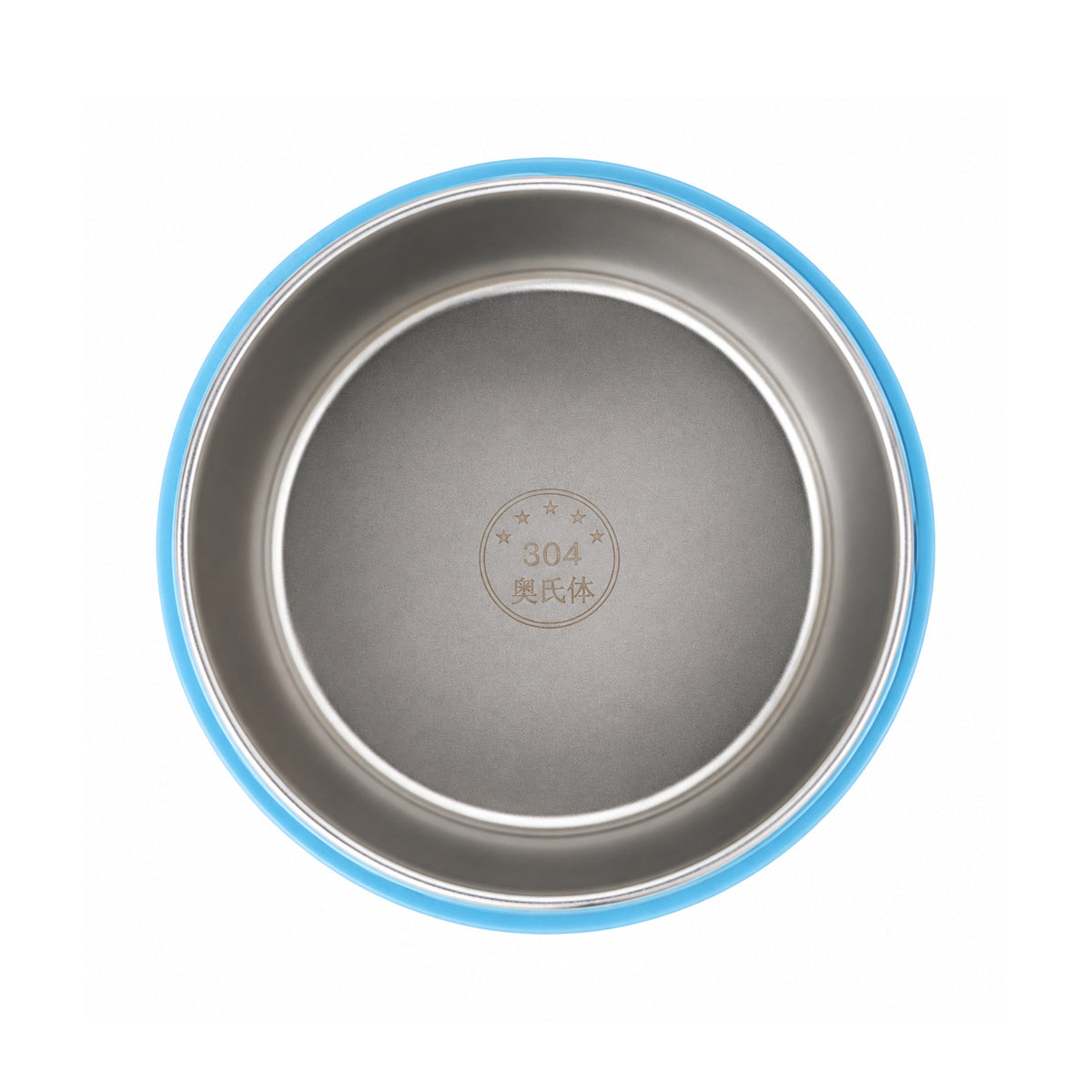 Medium-Sized Stainless Steel Lunch Box – 600ml Blue | The Writershub.in | Round, Leak-Resistant, Food-Safe