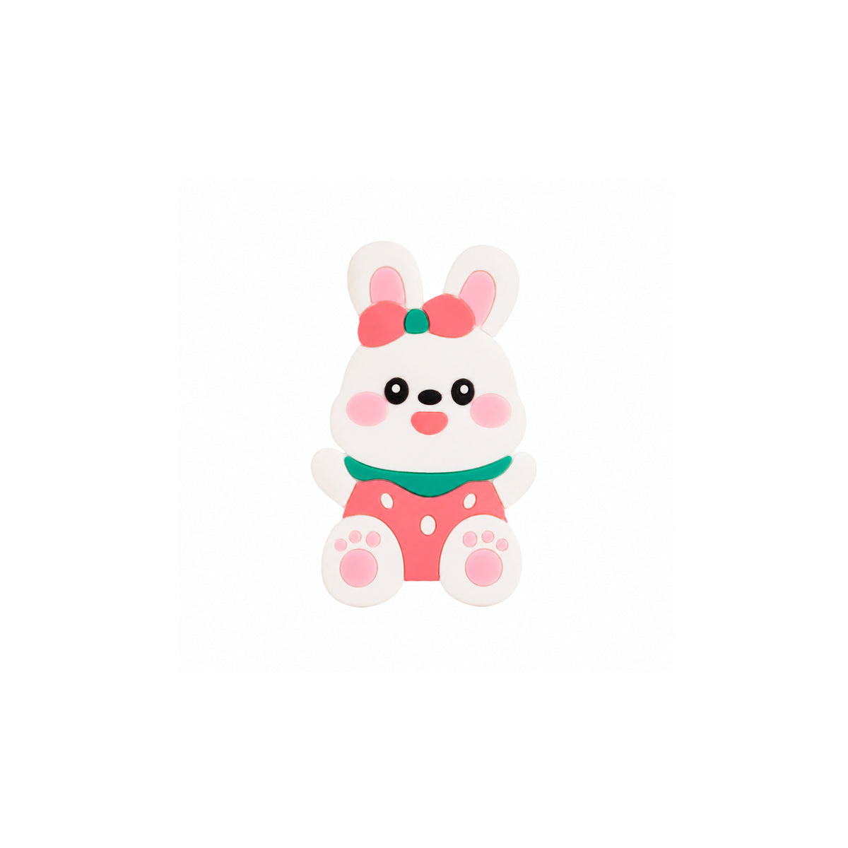 Cute Bunny Character Water Bottle with Straw & Strap – 500ml, Peach