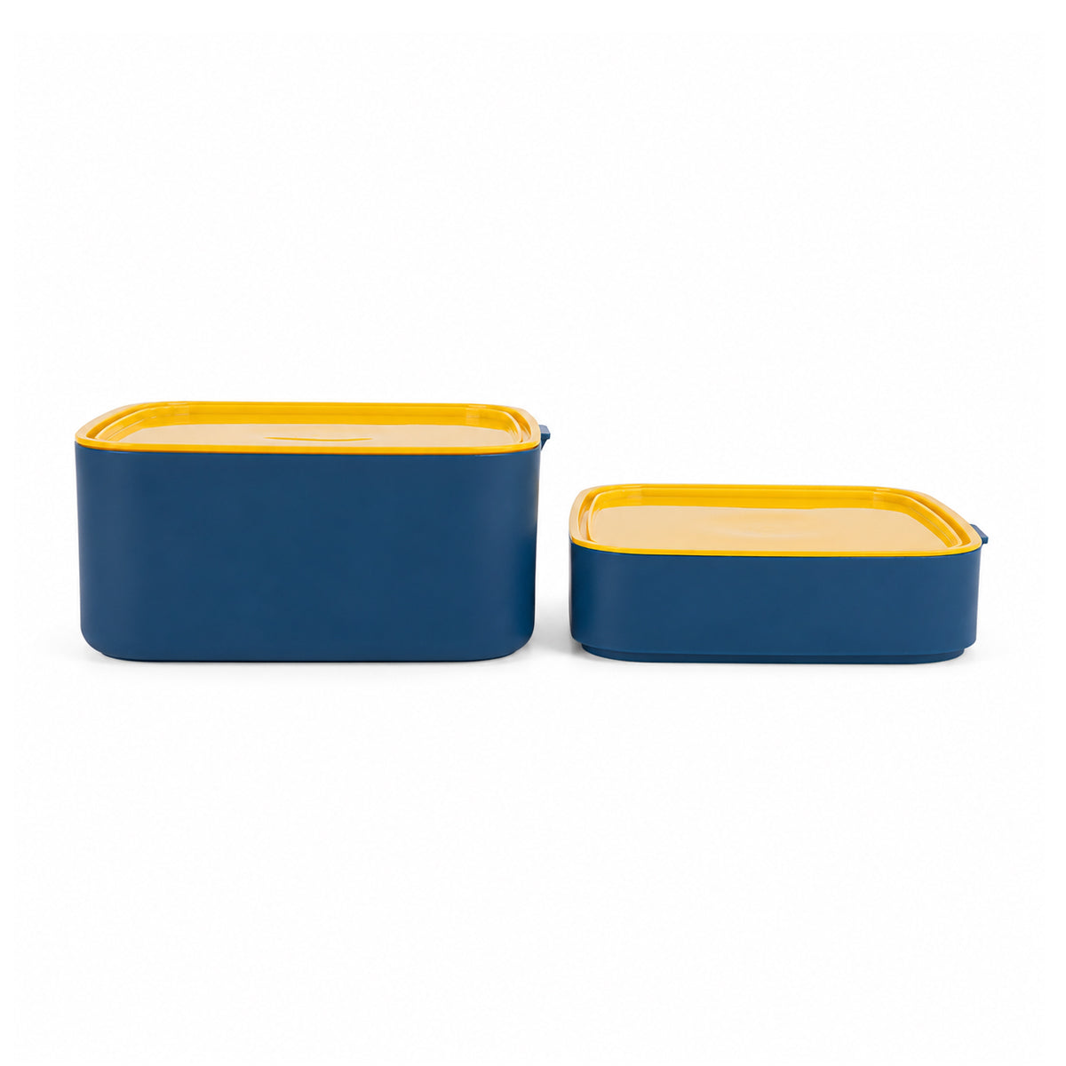 Double Layer Square Shape Lunch Box with Secure Lock Clip