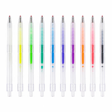 Rainbow Jelly Pen Set – 11 Colour Glitter Gel Pens (1.0mm Tip)