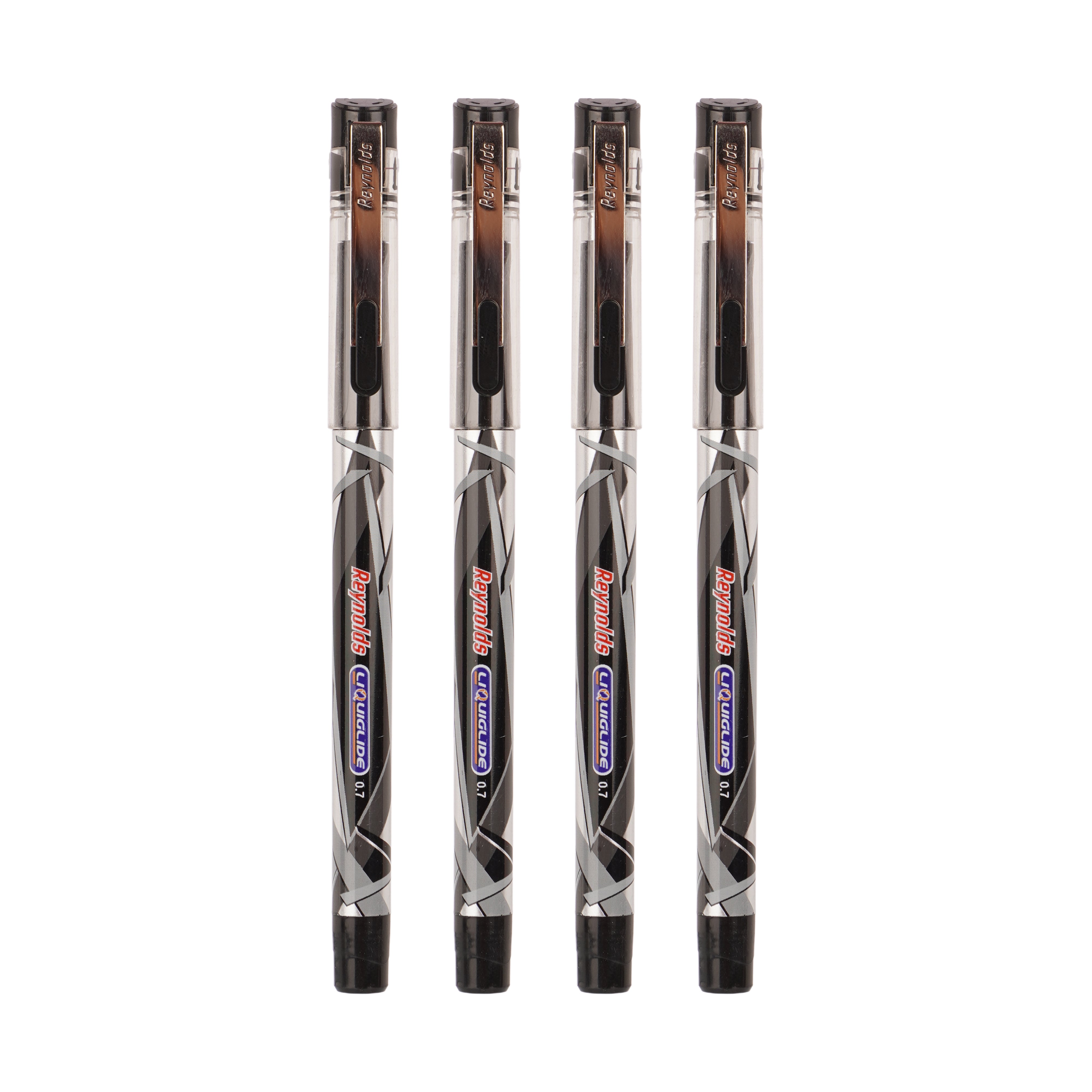 Reynolds Liquiglide Ball Pen 0.7mm Black - Fine Tip Cap Type