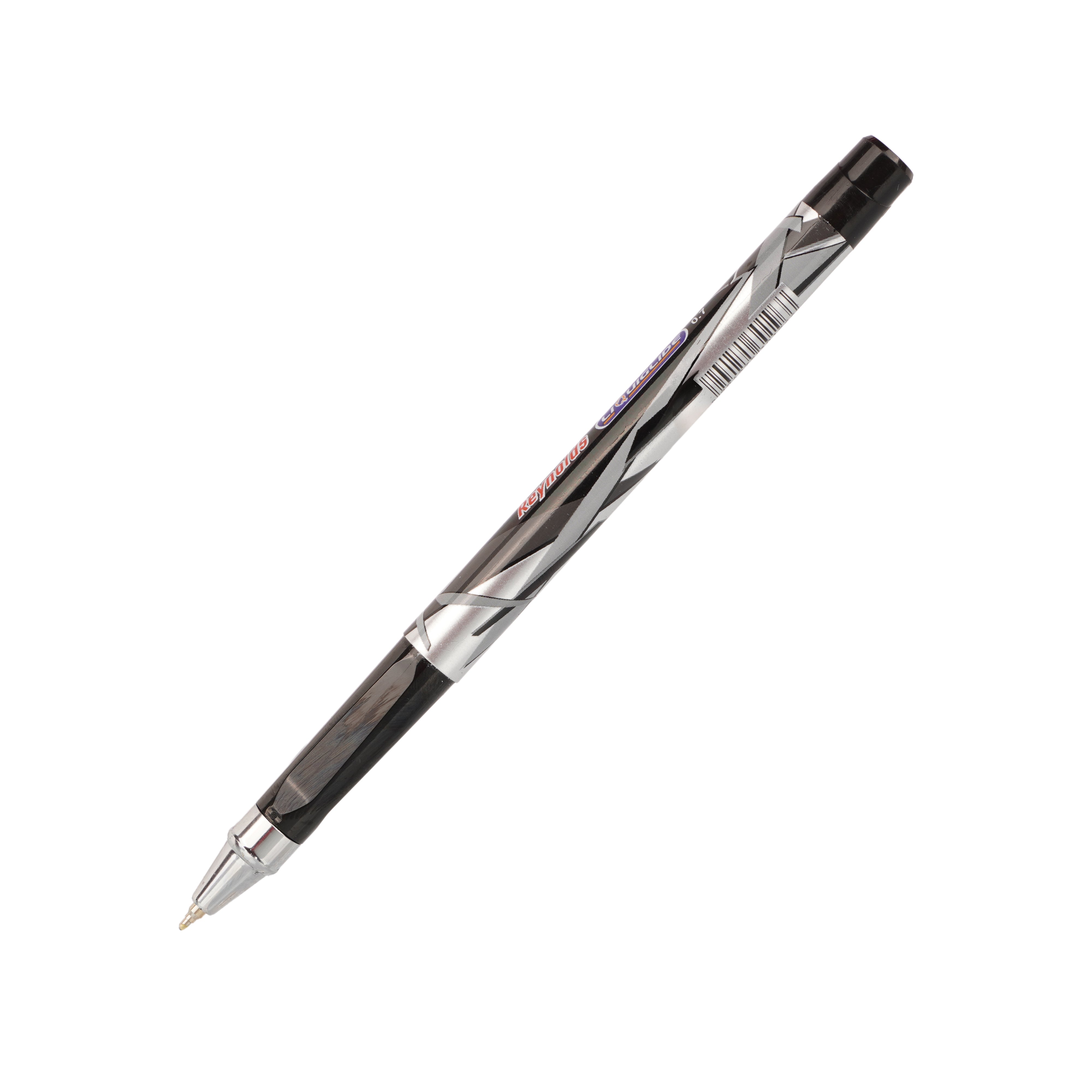 Reynolds Liquiglide Ball Pen 0.7mm Black - Fine Tip Cap Type