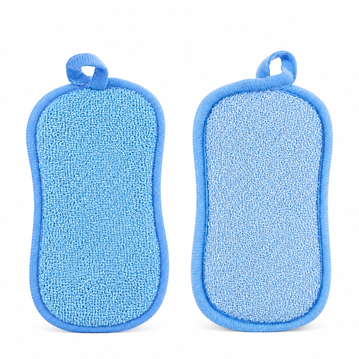 Kitchen Cleaning Rub Block Set of 5 – Multi-Color Microfiber Scrubber Pack