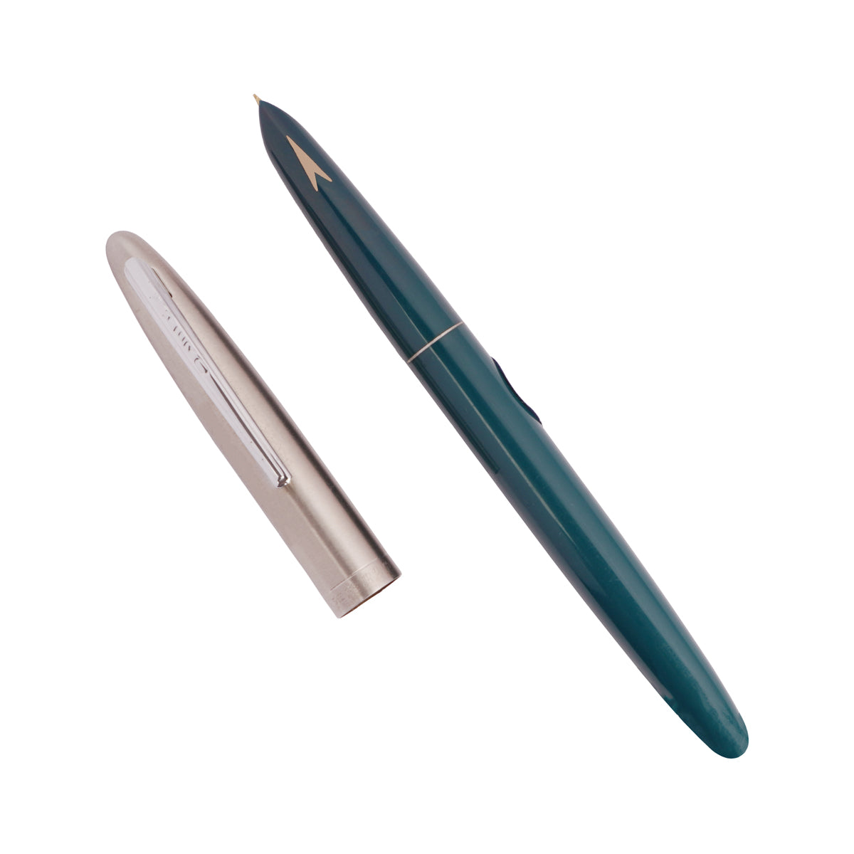 Hero 329 Green Silver Cap Aerometric Fine Nib Fountain Pen