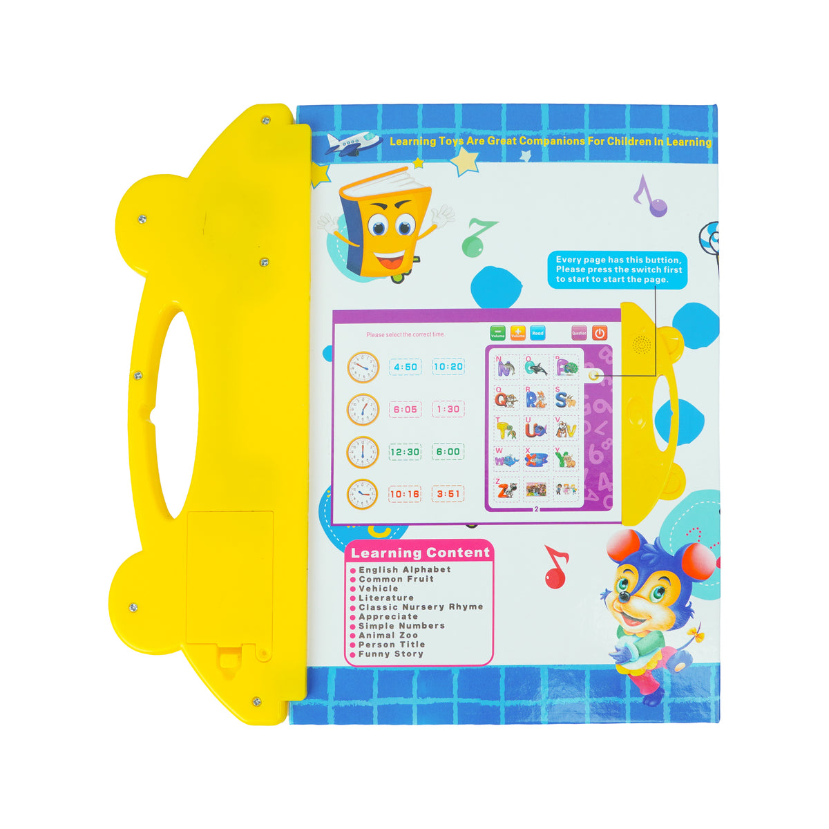 Writershub Interactive Baby Learning Book - Talking Toy for Kids 3+
