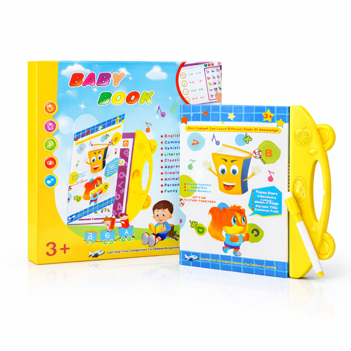 Writershub Interactive Baby Learning Book - Talking Toy for Kids 3+