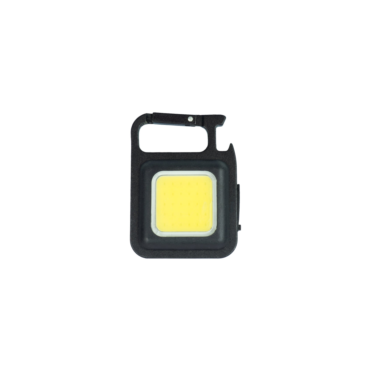 The Writershub COB Rechargeable Keychain Light – Mini LED Torch with Magnet & Bottle Opener