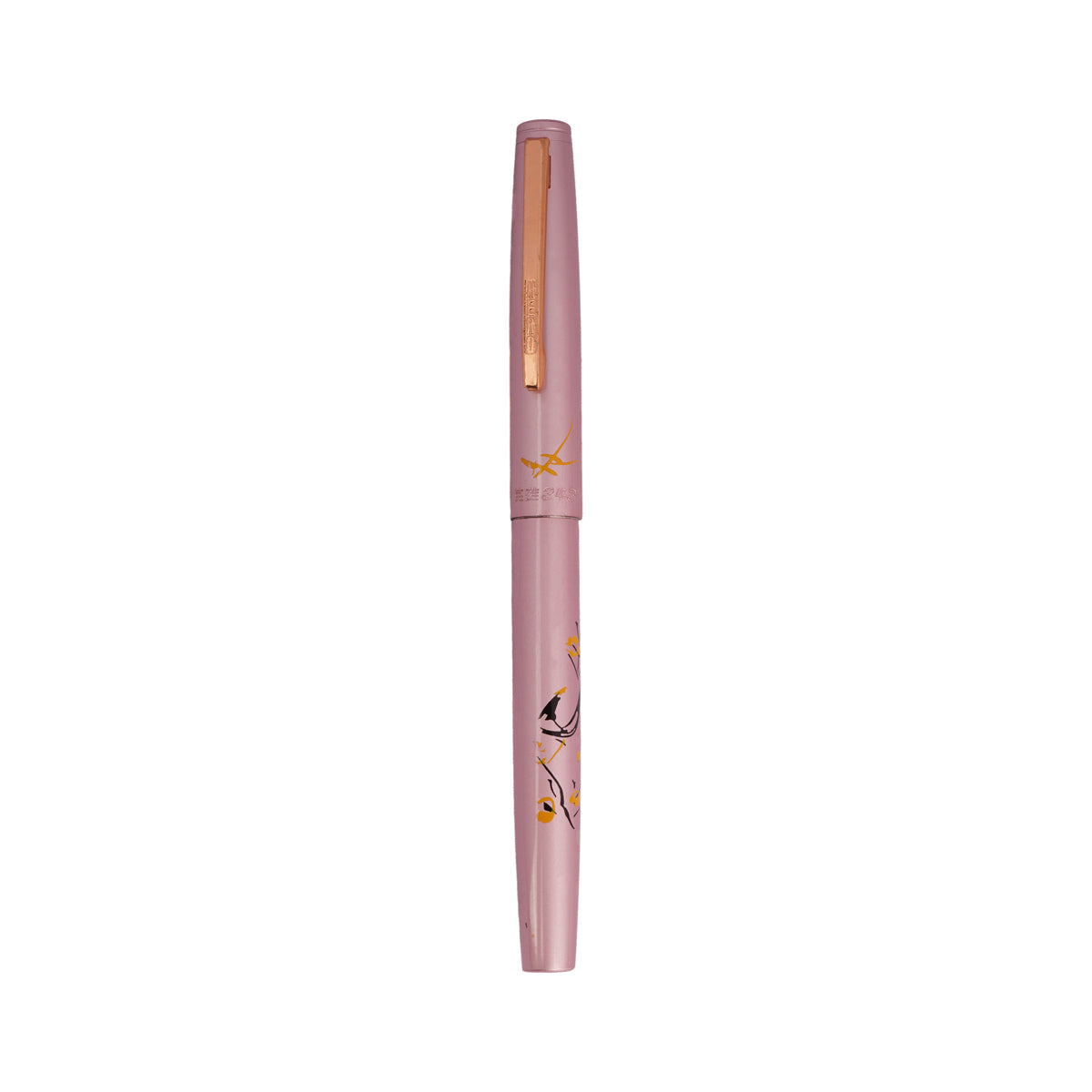 Hero 343 Pink Aerometric Fine Nib Fountain Pen - Elegant Metal