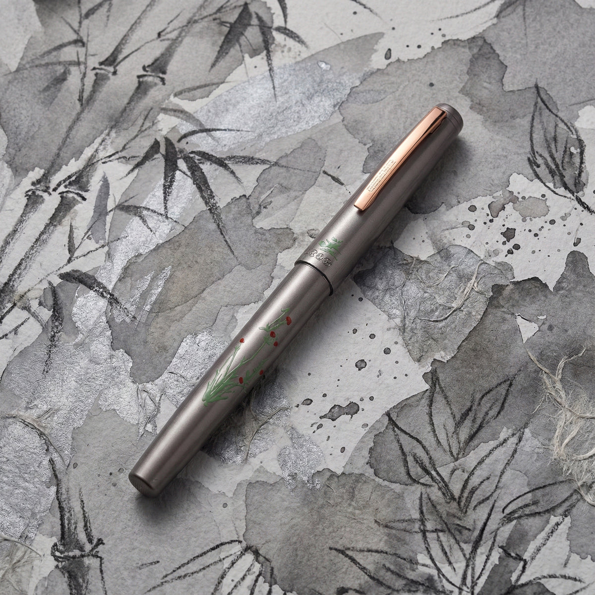 Hero 343 Grey Aerometric Fine Nib Fountain Pen - Sleek Metal Design