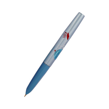 Hero 343 Sky Blue Aerometric Fine Nib Fountain Pen - Elegant Metal Writing