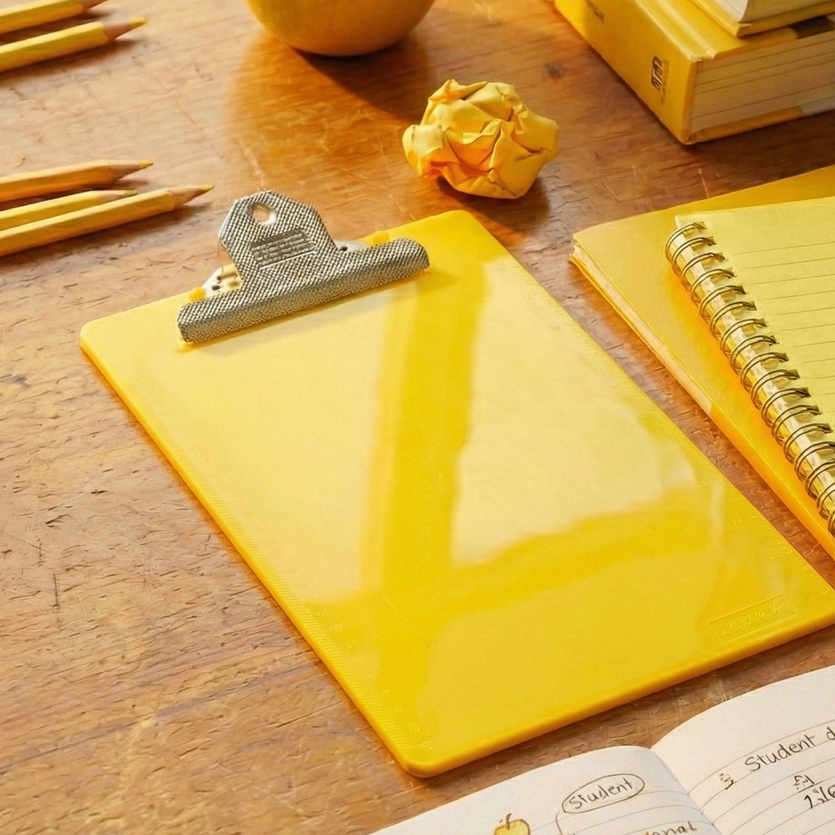Fojo Premium A4 Writing Clipboard – Durable Recyclable PP Plastic Exam Pad