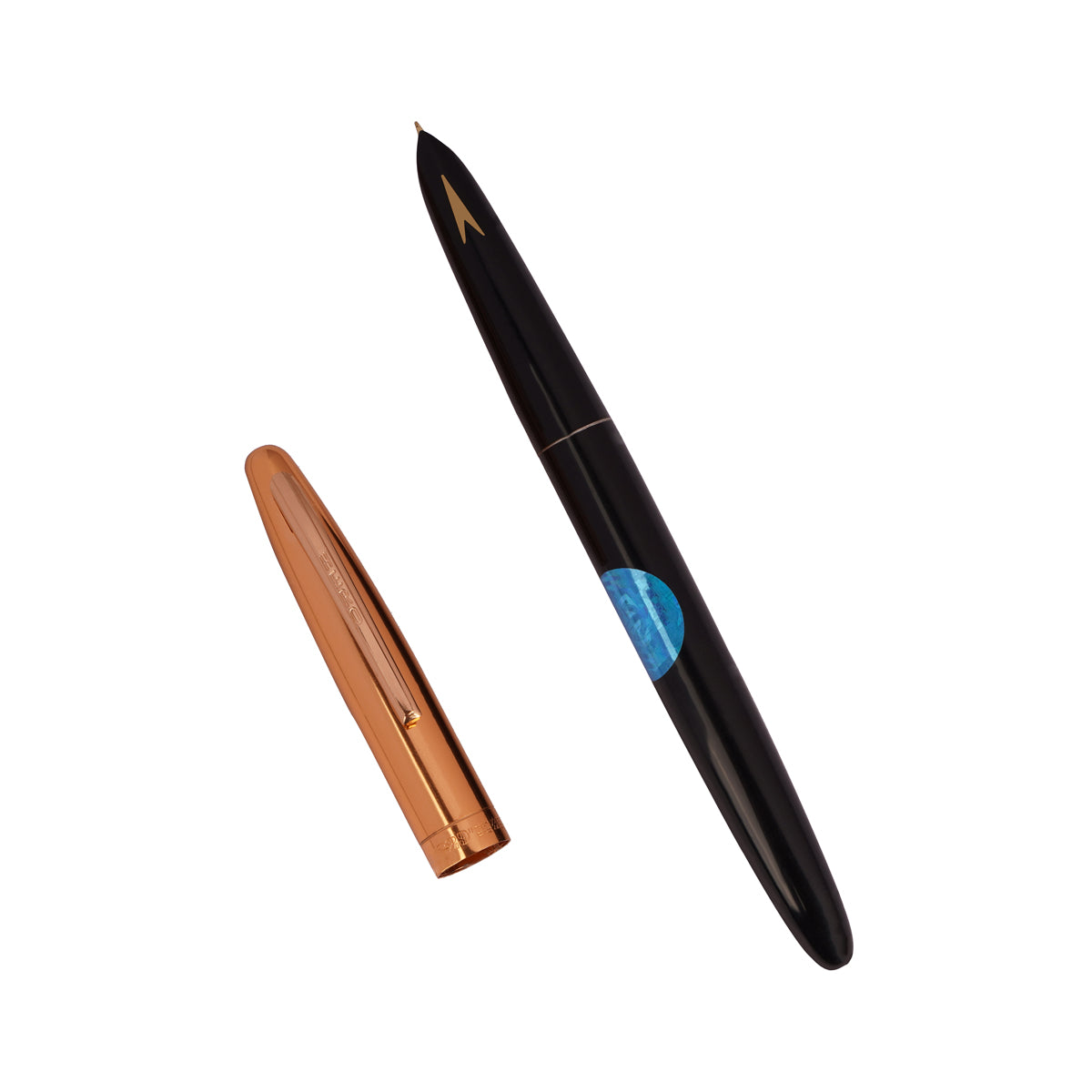 Hero 329 Black Gold Cap Aerometric Fine Nib Fountain Pen