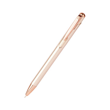 Unomax Lumina Rose Gold Metal Body & Clip Retractable Ball Pen