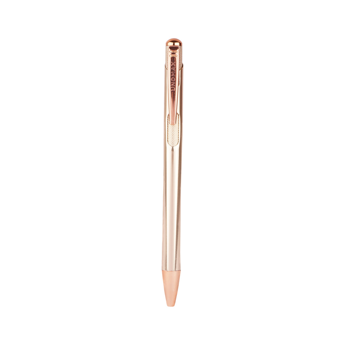 Unomax Lumina Rose Gold Metal Body & Clip Retractable Ball Pen