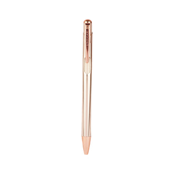Unomax Lumina Rose Gold Metal Body & Clip Retractable Ball Pen