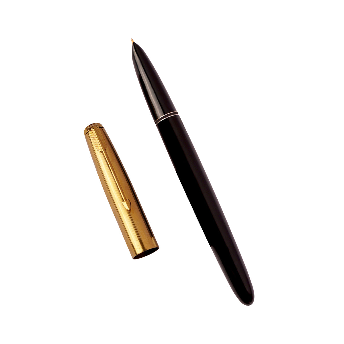 Hero 616 Black Aerometric Fine Nib Fountain Pen - Sky Blue