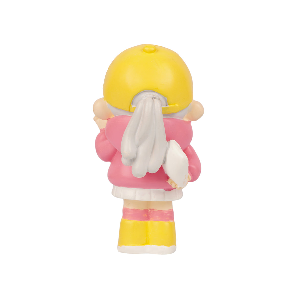 Cute Pink Letter Girl Collectible Polyresin Figurine 9cm