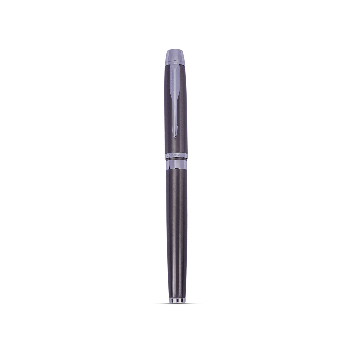 Parker Odyssey Gun Metal Roller Ball Pen – Chrome Trim, Premium Gift Box