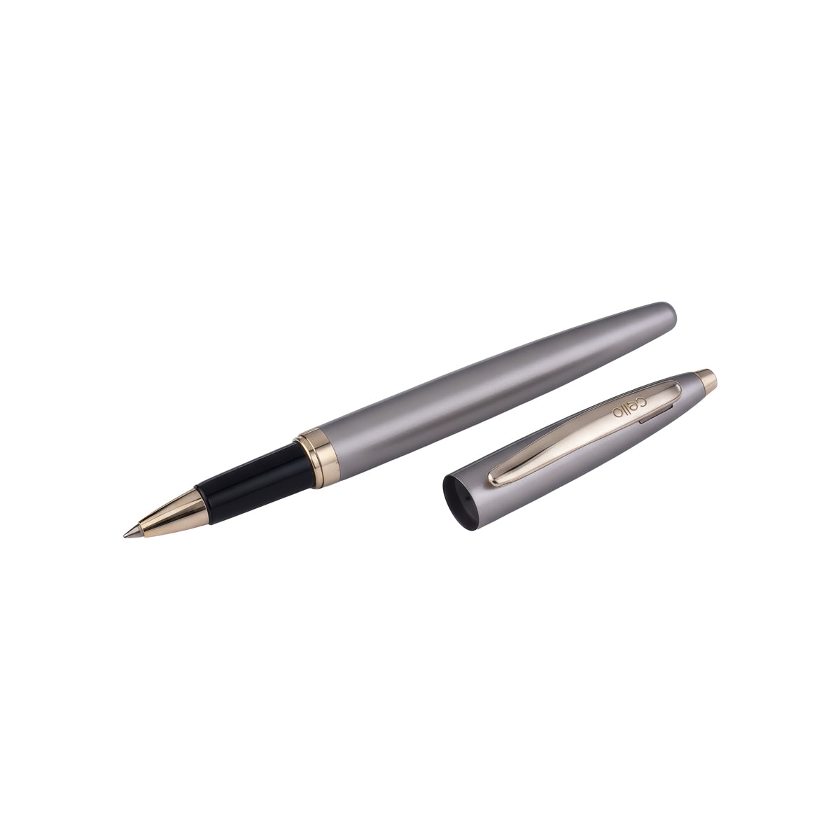 Cello Signature Crème Ivory Rollerball Pen – Gold Trim, Magnetic Cap