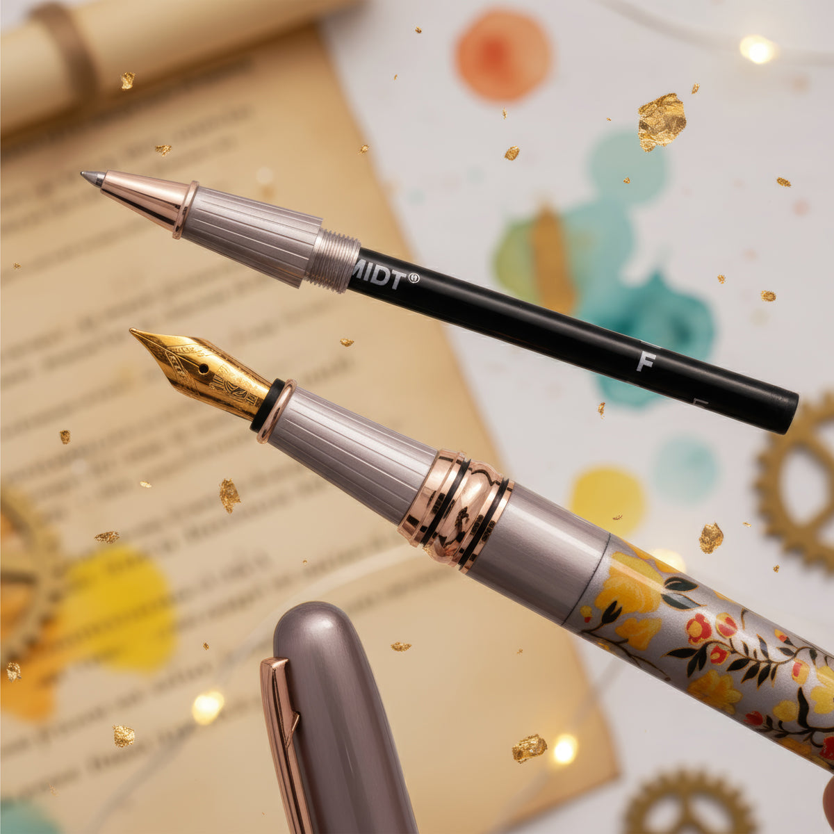 Picasso Parri Signature 2-in-1 Pen – Fountain Pen & Rollerball Gift Set