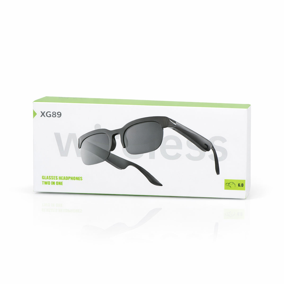 XG89 Wireless Bluetooth Smart Glasses – 2-in-1 Audio Sunglasses with Open-Ear Headphones