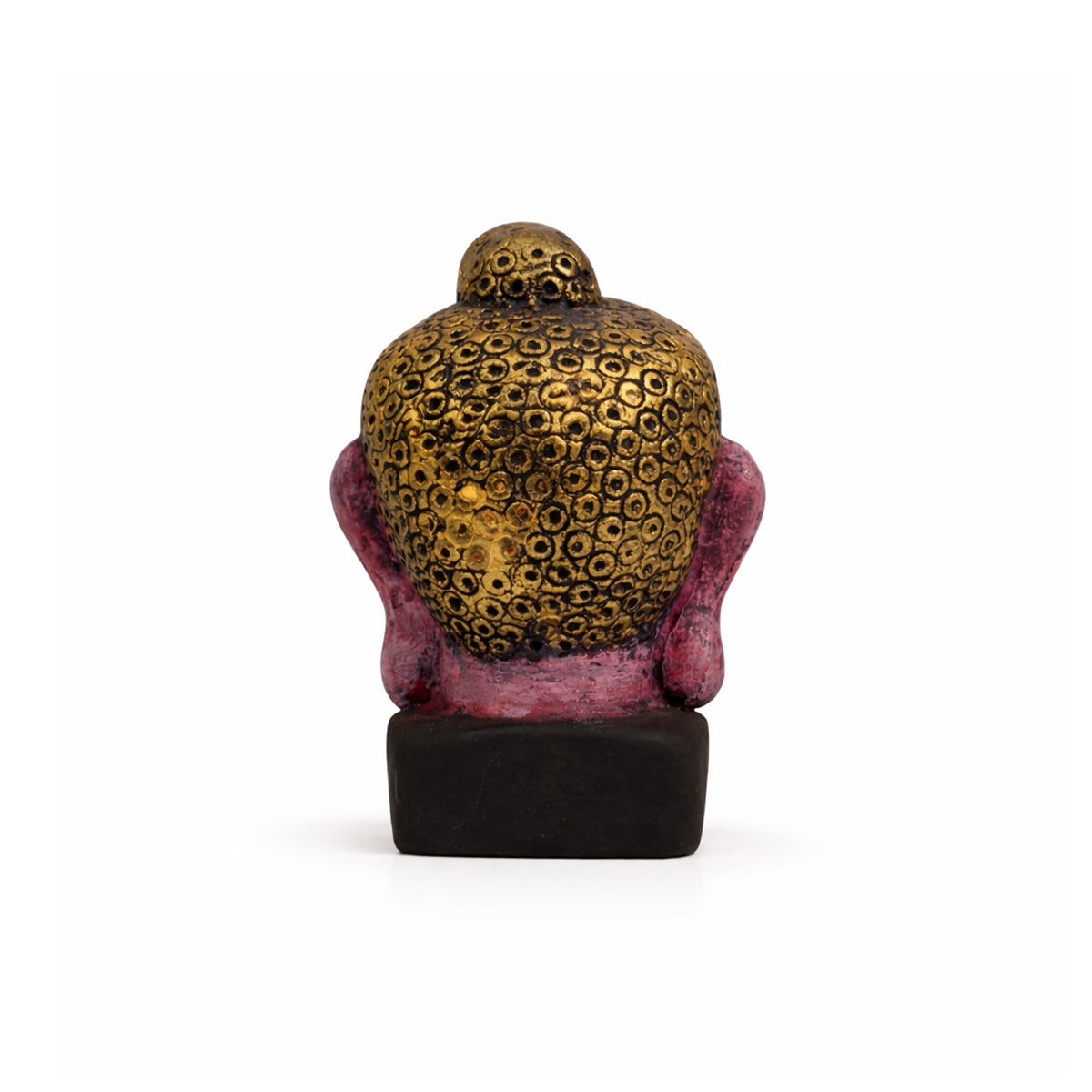 The Writershub Antique Finish Buddha Head Showpiece - Multicolour Polyresin Decor