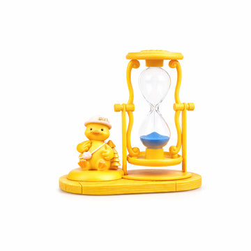 The Writershub Yellow Penguin 1-Minute Sand Timer - Fun Desk Toy, 13cm
