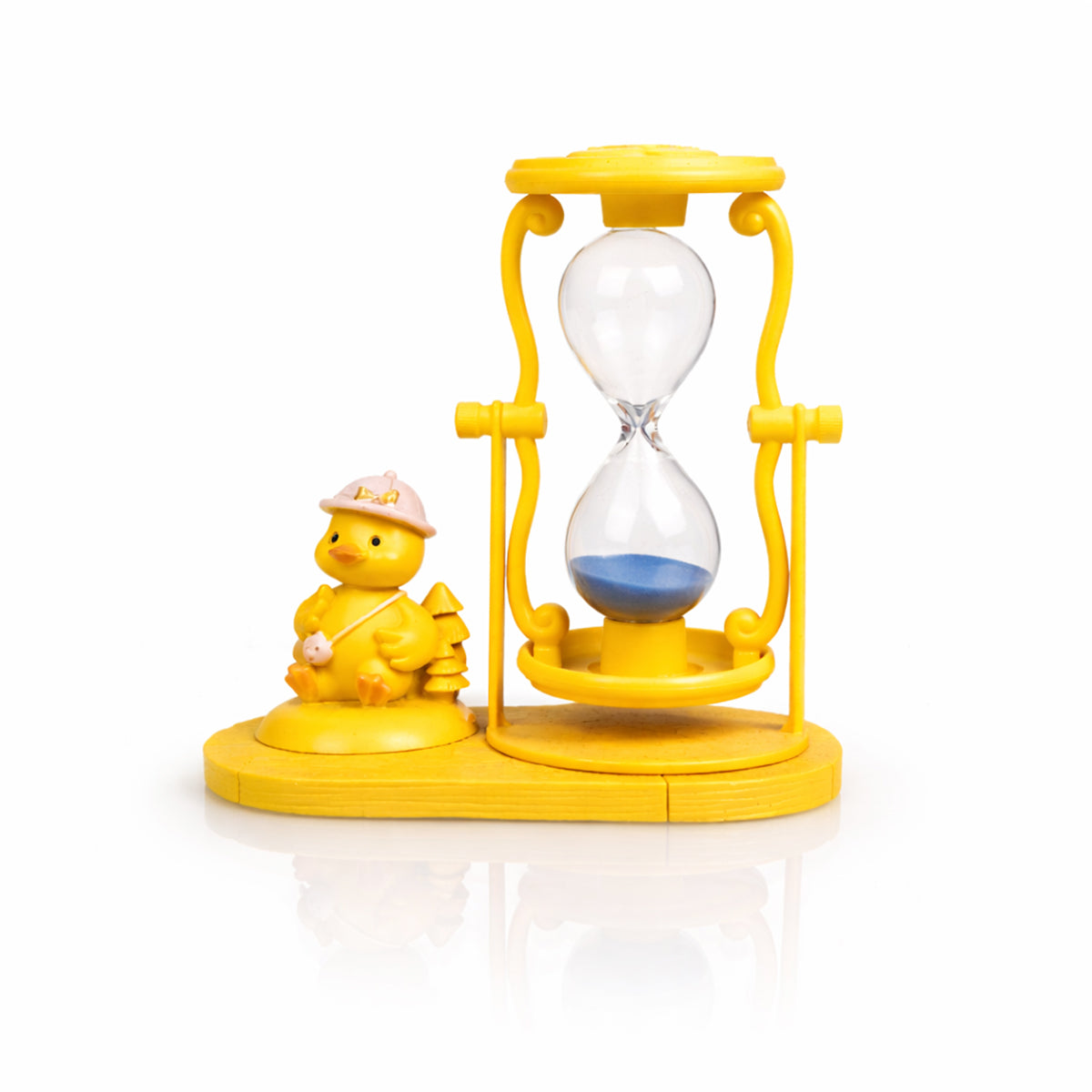 The Writershub Yellow Penguin 1-Minute Sand Timer - Fun Desk Toy, 13cm