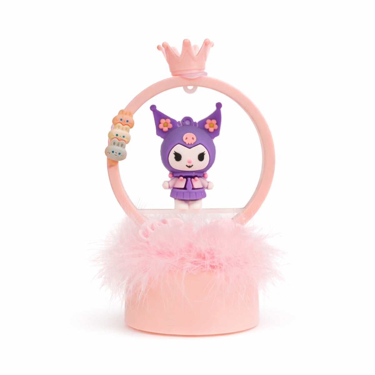 The Writershub Kuromi Happy Birthday Cake Topper - Pink Sanrio Decor, 14.5cm