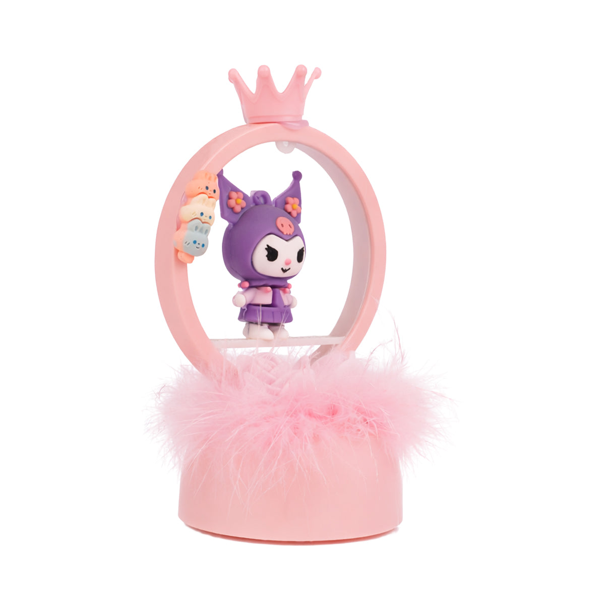 The Writershub Kuromi Happy Birthday Cake Topper - Pink Sanrio Decor, 14.5cm