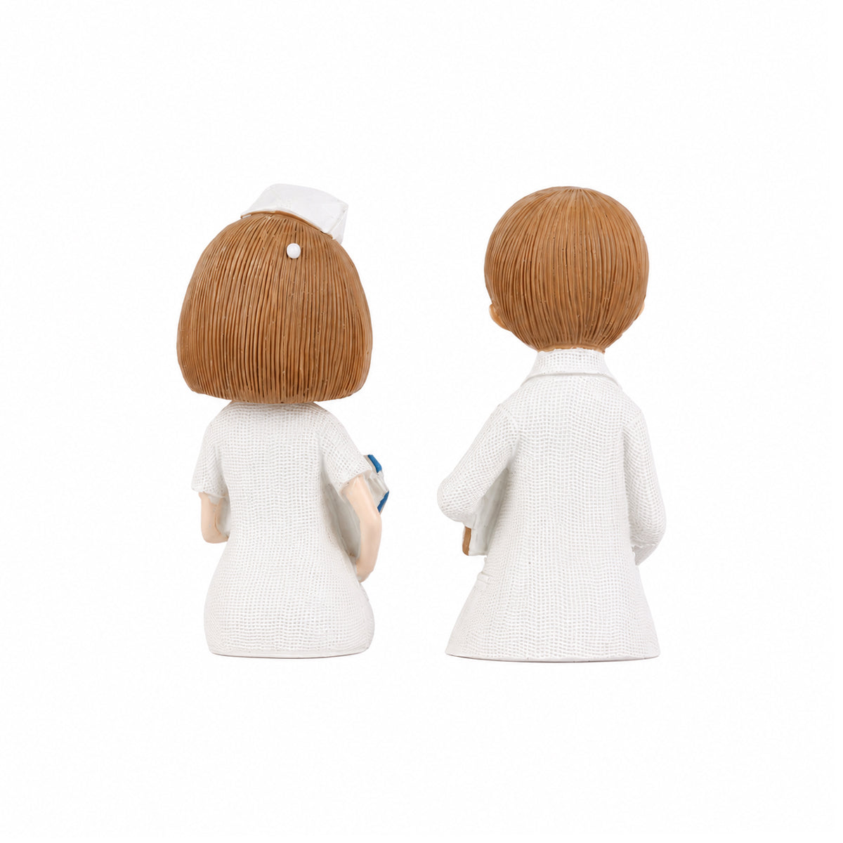 Doctor & Nurse White Decorative Showpiece for Desk Organisation