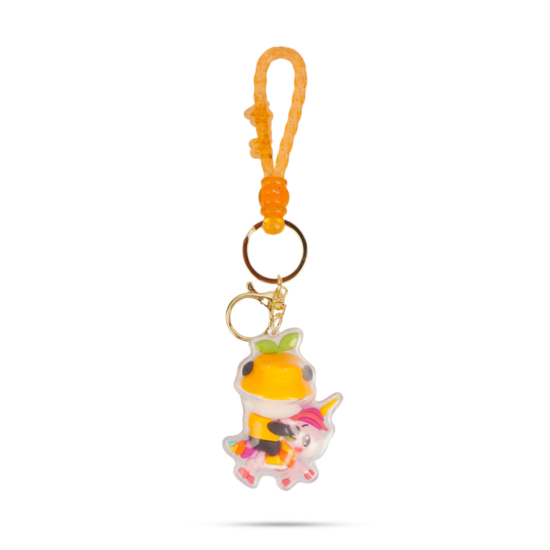 Adorable Panda Design Acrylic Keychain with Rope Loop