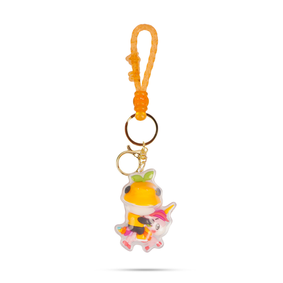 Adorable Panda Design Acrylic Keychain with Rope Loop