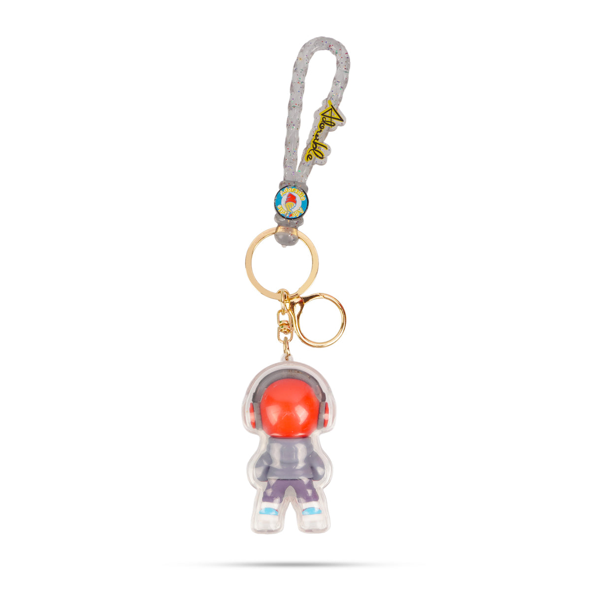 Mini Spiderman Figure Acrylic Keychain with Rope Loop