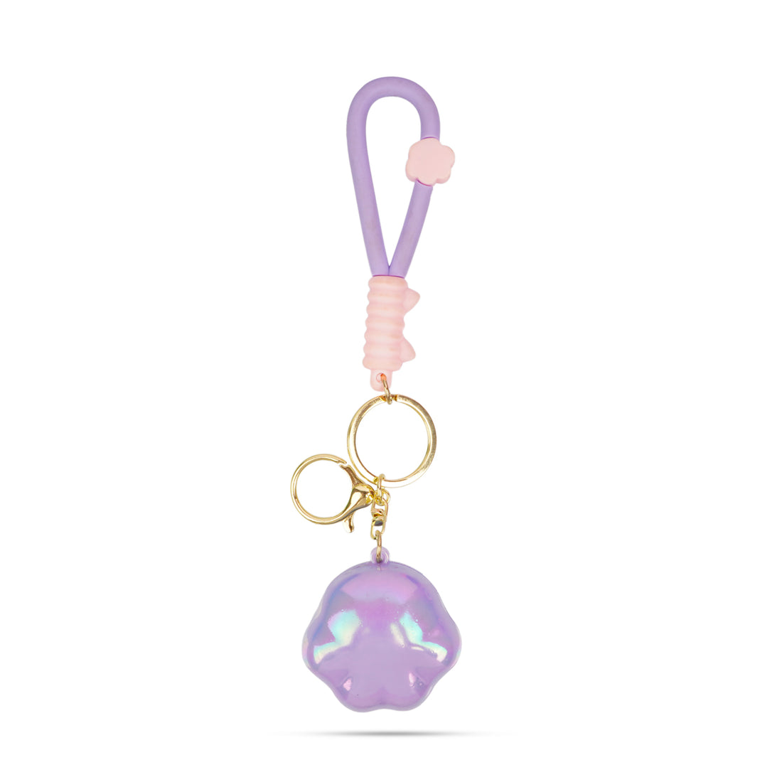 Cute Cat Paw Crystal Acrylic Keychain with Cat Story Strap