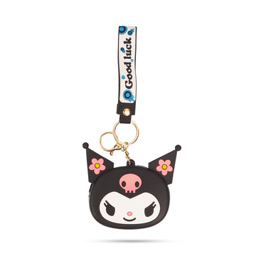 Kuromi Silicone Coin Purse with Keychain