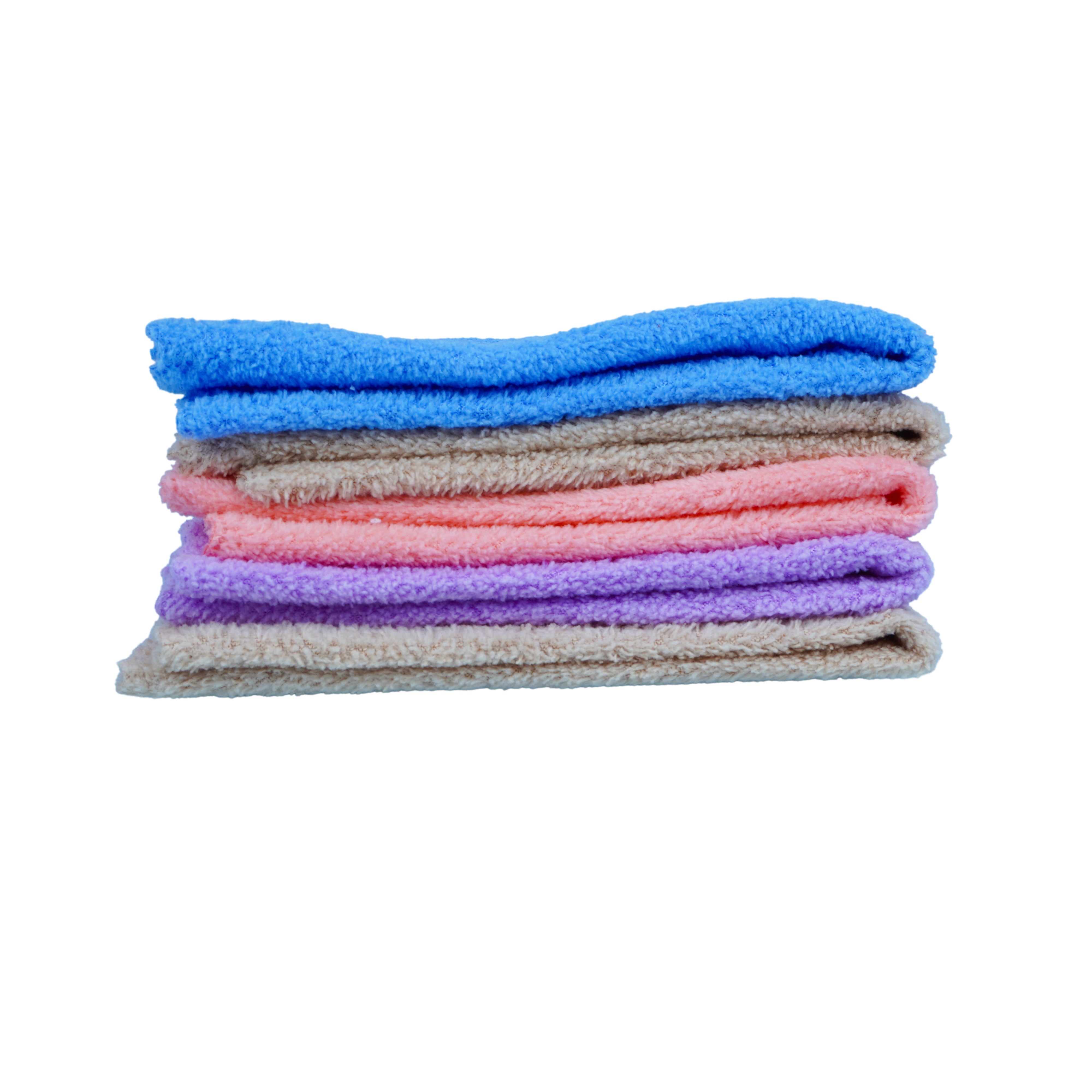 The Writershub Microfiber Cleaning Cloths – 5-Pack Multicolour, 10x10 cm