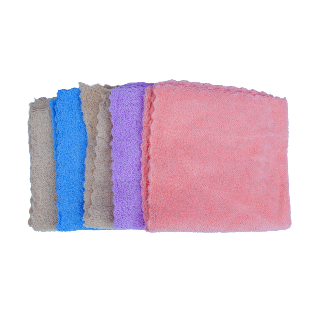 The Writershub Microfiber Cleaning Cloths – 5-Pack Multicolour, 10x10 cm