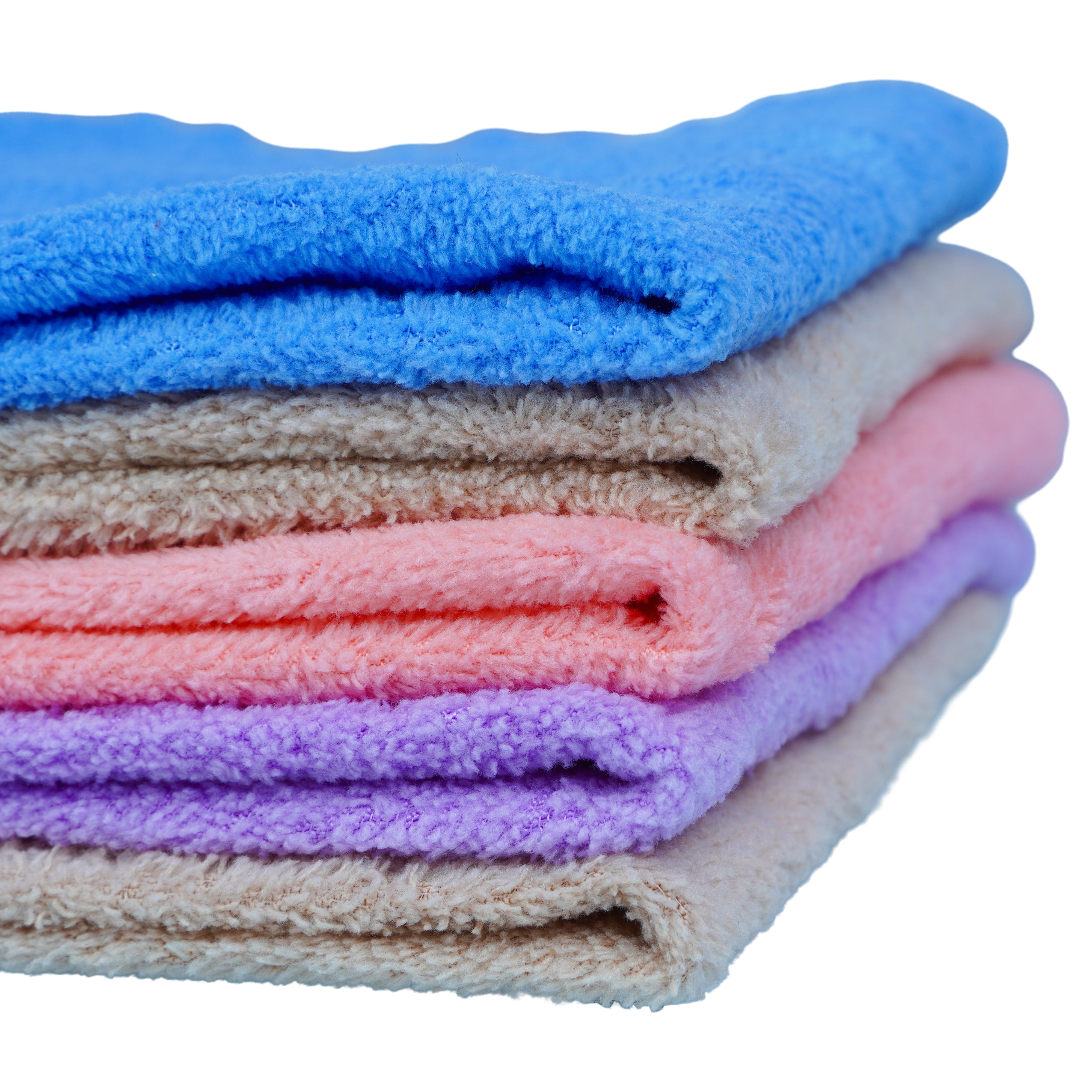 The Writershub Microfiber Cleaning Cloths – 5-Pack Multicolour, 10x10 cm