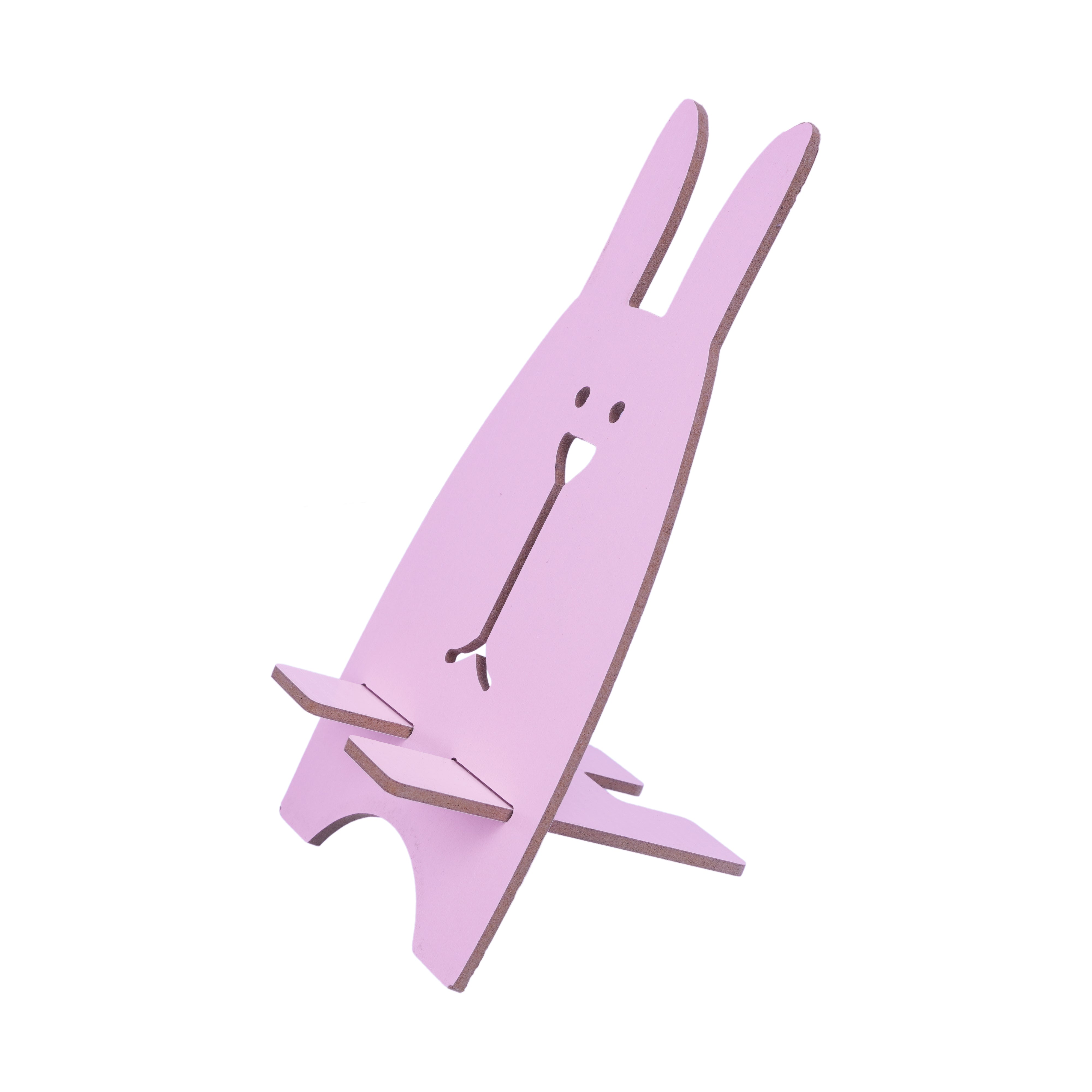 Wooden Rabbit Phone Stand – Cute & Sturdy Mobile Holder for Desk