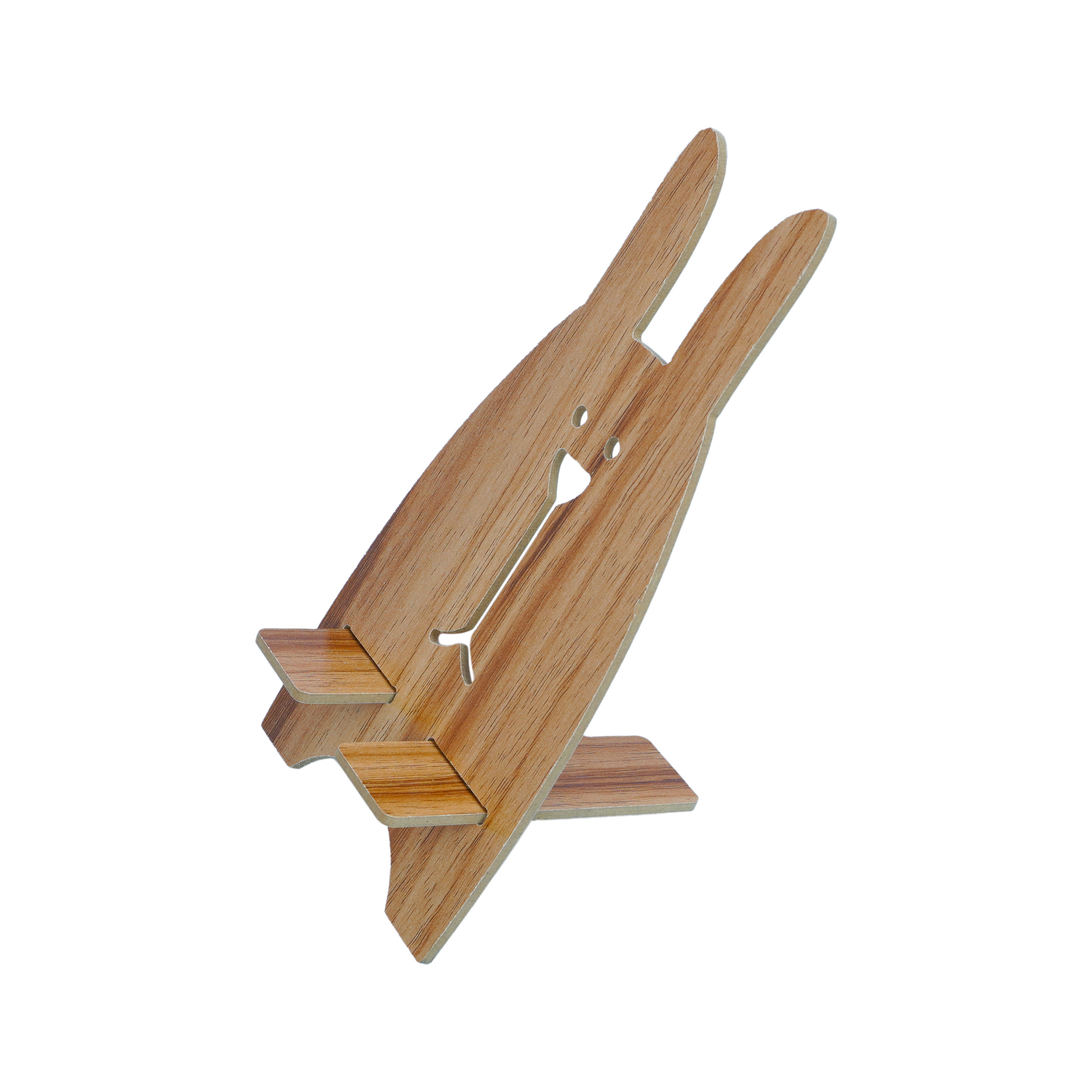 Wooden Rabbit Phone Stand – Cute & Sturdy Mobile Holder for Desk