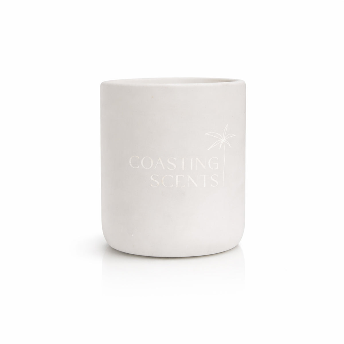 The Writershub Premium Soy Wax Jar Candle – Ceramic Light Grey